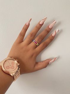 Work Nails, Short Acrylic Nails Designs, Pink Acrylic Nails