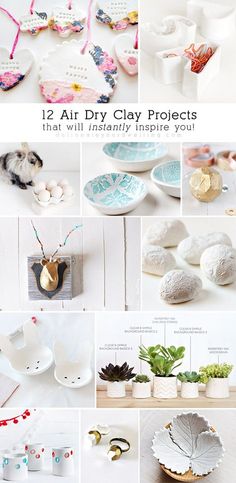 twelve diy clay projects that will instalfy inspire you to do it all