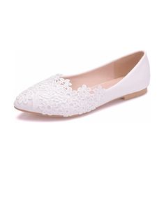 white shoes with lace on the heel