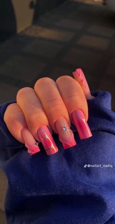 Nails Ideas Square, Carcase Iphone, Aqua Nails, Summer Gel Nails, Purple Acrylic Nails, Wow Nails, Fancy Nails Designs, Edgy Nails, Nails Now