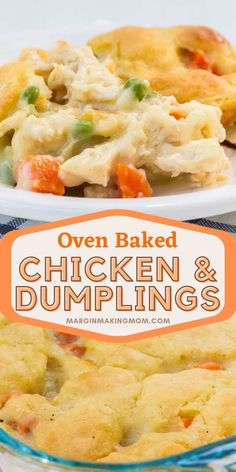 chicken and dumplings with the title overlay