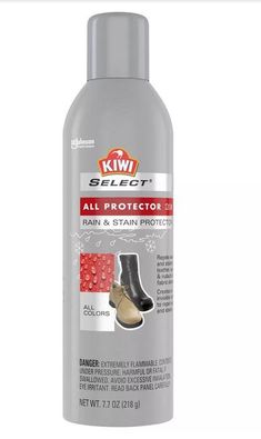 a bottle of kwi select all protectant with rain and stain protection on it