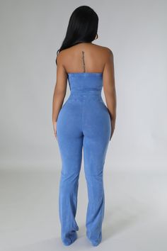 Women's Sexy Strapless Jumpsuit Casual Style Strapless Jumpsuit Stretch jumpsuit Strapless Elastic band Pockets Wide legs No closure 95% polyester 5% spandex Hand wash cold Inseam is 33 inches Model is wearing a small View More of Our Jumpsuits Here Size Chart MODEL STATS Height: 5.3"Bust:33" / Waist:28" / Hips:42" Fitted Denim Strapless Jumpsuits And Rompers, Strapless Fitted Denim Jumpsuits And Rompers, Strapless Fitted Denim Jumpsuits, Blue Denim Fitted Strapless Jumpsuit, Blue Fitted Denim Strapless Jumpsuit, Fitted Blue Denim Strapless Jumpsuit, Fitted Strapless Denim Jumpsuit In Blue, Trendy Fitted Denim Blue Strapless Jumpsuit, Fitted Strapless Denim Blue Jumpsuit