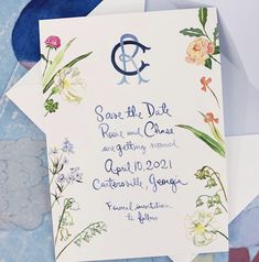 an image of wedding save the date card