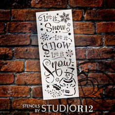 stencils by studiori2 on the brick wall