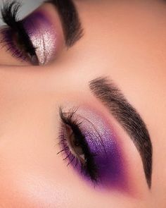 Drag Make-up, Purple Eye Makeup, Purple Makeup, Makijaż Smokey Eye, Eye Makeup Designs, Colorful Eye Makeup, Makeup Eye Looks, Creative Eye Makeup