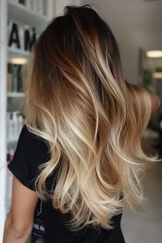 35 Must-See Dark Brown Hair Color Ideas For 2024 - Flo's Blog Dark Brown Hair Color Ideas, Brown To Blonde Ombre, Brown Hair Color Ideas, Coffee Shop Menu, Sleek Hair, Brown Ombre Hair, Ombre Hair Blonde, Brown Hair Color, Gorgeous Hair Color