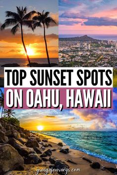 the top sunset spots on oahuu, hawaii