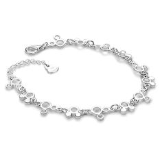 PRICES MAY VARY. 【Design 】Effortlessly Chic - Wrap your wrist in this dainty 925 sterling silver Cute Mickey Bracelets. Handmade by skilled artisans in Italy, by hand to create a brilliant shine. Exquisite and Beautiful & Light Weight & Sturdy. Whether casual with jeans and t-shirt or a little black dress, this elegant bracelet takes you from day to night with effortless style. Wear layered with other bracelets for a cool fashion statement. 【 Material 】：- Handcrafted of 925 sterling silver to gi Mickey Bracelet, Italian Bracelet, Cheap Bracelets, Silver Jewelry Fashion, Elegant Bracelet, Bracelet Handmade, Bracelet For Women, Birthday Gifts For Women, Adjustable Bracelet