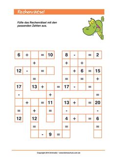 the worksheet for addition and subtraction in spanish with numbers to 10