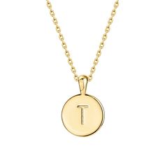 PRICES MAY VARY. Wearing an initial is a classic way to make a statement! Show off your first name, your new last name, ís name, or even alma mater! Our Alphabet Initial Pendant Necklace is 3/8" in Diameter and 18" with a 2" extender adjustable length with Lobster Clasp. Our 14K Yellow Gold Plating will ensure a very long lasting brilliant finish that is nickel free, lead free and hypoallergenic. ✦ 60-DAY GUARANTEE ✦ Your happiness is our number one priority. To ensure your complete satisfaction Necklace For Women Gold, Gold Initial Necklace, Letter Pendant Necklace, Initial Necklace Gold, Initial Pendant Necklace, Gold Initial, First Name, Girls Necklaces, Letter Pendants