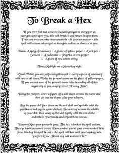 Image result for spell to remove bad luck Curse Spells, Banishing Spell, Witchcraft Spells For Beginners, Good Luck Spells, Spells For Beginners, Bad Spirits, Luck Spells, Witch Spirituality, Magic Spell Book