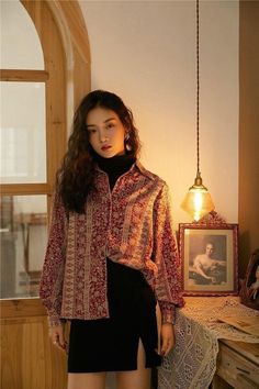 Aesthetic Clothing Stores, Neue Outfits, Mode Inspo, Look Vintage, Mode Vintage, Mode Inspiration, Vintage Shirt, Looks Style, Lantern Sleeves