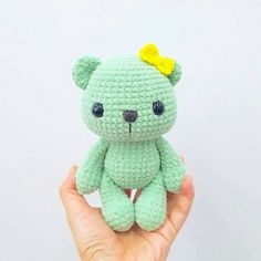 Trendy And Unique Crochet Poncho Patterns - Clairea Belle Makes Bear Amigurumi Pattern, Crochet Angel Pattern, Bear Amigurumi, Crochet Angel, Yellow Bow, Pineapple Crochet