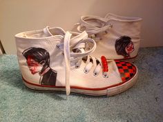 I customised my (fake) converse to make them look better :> Fake Converse