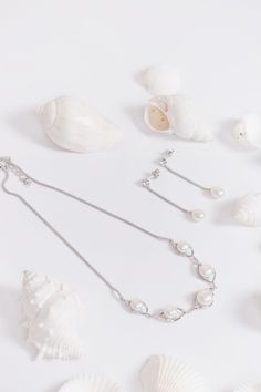 These elegant freshwater pearl earrings are a beautiful addition to any collection. These earrings can be dressed up or dressed down for an elegant touch to any outfit.