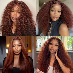 · 3-5 Days Delivery. 100% Human Hair Wigs, No Shedding, Tangle Free, Soft & Bouncy. · Pre-plucked Hairline, Invisible Knots, 13x4 Normal Lace, 7x5 Pre Cut Lace. · Multiple Clips & Adjustable Elastic Band For a Secure Fit. Lace Size: 13*4/7*5 Hair Material: Human Hair Hair Grade: Virgin Hair Density: 150% Hair Color: #33B, Reddish Brown Texture: Curly/KinkyStraight/Wave Circumference: 22.5 Inch Delivery Time: 3-5 Days INFLUENCERS SAME Keep Ya Wig Install Simple! Easy, Affordable! ● Pre-Cut Reddis Wig Install, 100 Human Hair Wigs, Curly Lace Front Wigs, Brown Texture, Bleach Dye, High Ponytails, Hair Density, Reddish Brown