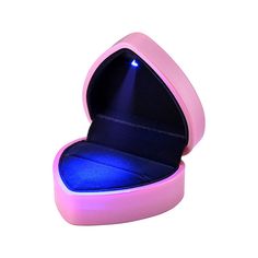 Heart Ring Box with double rings capacity, installed LED light turns on automatically when opening the lid, turns off when closed. It is one of the best helper for Proposal, Engagement, Wedding Ceremony, Birthday and Anniversary. $9.99 plus Free Shipping are of most importance! Features: Features matte Heart Shaped with diamond pattern on the top for more noble & elegant appearance LED light is installed inside, on the top of upper lid. Turns on automatically when you open the lid, turns off whe Heart Ring Box, Jewellery Storage Display, Light Jewelry, Engagement Proposal, Closet Accessories, Engagement Ring Box, Led Ring, Heart Shaped Rings, Wedding Ring Box