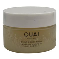 This Deep-Cleansing, Foaming Scrub Gives A Fresh Start To Your Scalp And Skin. A Weekly Treatment Powered By Gently Exfoliating Sugar Crystals To Scrub-A-Ouai Buildup While Softening And Balancing Your Skin's Moisture Level. How To Use Scalp: In The Shower, Section Wet Hair And Apply A Quarter-Size Amount Directly To The Scalp. Rub In Circular Motions To Activate Lather, Then Rinse And Follow With Your Favorite Ouai Conditioner. Body: Apply To Damp Skin And Rub In Circular Motions To Gently Exfo Ouai Hair Mask, Ouai Conditioner, Foaming Scrub, Ouai Hair, Ouai Haircare, Hair Detox, Hair Masque, Sugar Crystals, Sugar Body Scrub