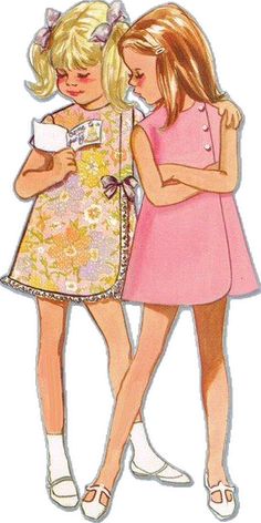 1950s Girls Fashion, 1950s Girls, Butterick Patterns Vintage, Vintage Childrens Clothing, Patron Vintage, Childrens Sewing Patterns, Vintage Dress Patterns, Butterick Sewing Pattern, Retro Mode