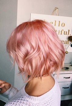 Pastel Pink Bob Hair, Short Pastel Hair, Pink Hair Bob, Pink Hair Short, Short Pink Hair, Pink Short Hair, Rose Blonde, Kort Bob, Pink Blonde