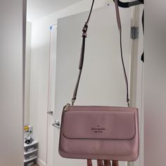 New With Tag Color: Rose Smoke (650) Aa5 Kate Spade Crossbody Shoulder Bag With Removable Pouch, Kate Spade Crossbody Shoulder Bag With Detachable Strap, Kate Spade Pouch Shoulder Bag With Adjustable Strap, Kate Spade Pouch Shoulder Bag With Detachable Strap, Kate Spade Travel Clutch Shoulder Bag, Kate Spade Crossbody Satchel, Kate Spade Clutch Shoulder Bag For Travel, Kate Spade Crossbody Bag With Adjustable Strap, Kate Spade Travel Clutch Bag