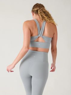 Warrior Twist Longline Bra D-DD | Athleta Sculpting Activewear With Built-in Padding For Yoga, Gray Sports Bra With Built-in Bra For Pilates, Stretch Sports Bra With Light Support For Barre, Supportive Activewear With Built-in Bra For Pilates, Compressive Activewear With Built-in Bra For Barre, Soft Touch Medium Support Sports Bra For Yoga, Athleisure Sports Bra With Soft Touch For Gym, Yoga Sports Bra With Medium Support And Soft Touch, Yoga Athleisure Sports Bra With Soft Touch