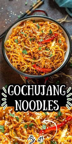 the cover of gochujung noodles