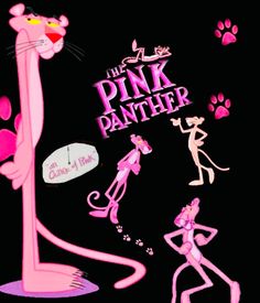 the pink panther movie poster with cartoon characters