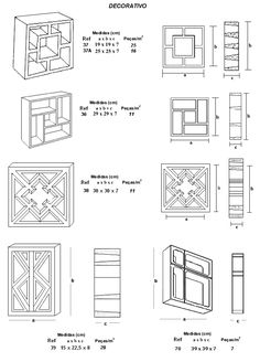 the plans for an entertainment center are shown in black and white, with measurements to each section