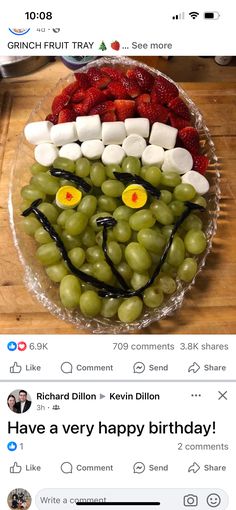 Very Happy Birthday, Fruit Tray, Tray, Fruit, 10 Things