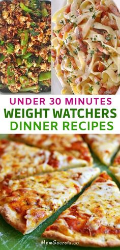 the ultimate guide to weight watchers'dinner recipes