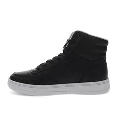 Made with vegan leather uppers and soft, breathable mesh lining, these women’s iconic high-top sneakers are just what you need to keep your feet relaxed and your style on point. The durably stitched overlays create clean lines and a retro-inspired classic look. Trendy High-top Sneakers For Fall, Comfortable High-top Sneakers For Spring, High-top Sneakers With Textured Sole, Casual High-top Sneakers With Perforated Toe Box, Casual High-top Sneakers With White Sole For Fall, Casual Black High-top Sneakers For Spring, Levi's Casual Synthetic Sneakers, Casual Synthetic High-top Sneakers With Round Toe, Sporty Ankle-high High-top Sneakers With Textured Sole