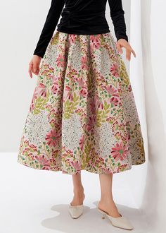 Add an element of sophistication to your fall wardrobe with our Stylish Multi Embroidered Zippered High Waist Cotton Skirts. Crafted from high-quality cotton, these skirts feature intricate embroidery and a convenient zippered closure. The high waist design flatters your figure and offers a comfortable fit all day long. Elevate your style with these luxurious and exclusive skirts. Fabric: Cotton BlendedSize & Fit: This garment fits true to size.Length: Size M measures 32.76"from waist to hem.Wai Floral Embroidered Full Skirt Bottoms, Spring A-line Skirt With Floral Embroidery, Floral Embroidered Full Skirt For Spring, Embroidered Full Skirt For Spring, Spring Embroidered Full Skirt, Spring Full Skirt With Floral Embroidery, Spring Floral Embroidered Full Skirt, Multicolor Flared Skirt For Fall, Floral Embroidered Full Skirt