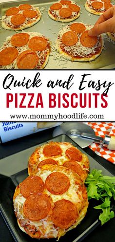 quick and easy pizza biscuits are the perfect appetizer for any family