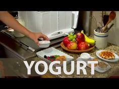 a person cutting up fruit on top of a counter