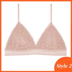 Color: Pink style 2, Cup Size: One Size Red Black Style, Black Lace Bra, Bra Style, Crop Top Bra, Support Bras, Lace Fashion, Bra Styles, Style Elegant, Lace Bra