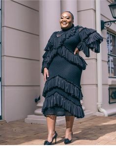 Dress Outfits Black Women, Outfits Black Women Spring, Jean Dress Outfit, Dress Outfits Black, Green Dress Outfit, Outfits Black Women, Hobble Skirt, Black Dresses Classy, Best African Dresses