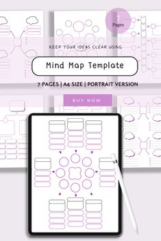 ✨ Elevate your planning and creativity with our Mind Map Template. Click "Add to Cart" and start turning your ideas into action! 💭💡

Get organized and inspired! 🌟📌

***BUNDLE INCLUDES***
- 6 + 1 EXTRA Mind Map Printable Templates
- Portrait orientation
- 210mm x 297 mm
- You can use the templates over and over again
- Print and you can enjoy your mind map to ease you brainstorm an ideas.