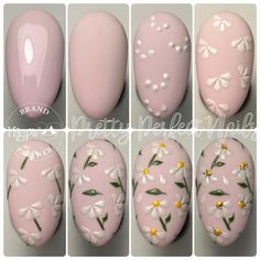 Easy Spring Nail Ideas, Nail Art Fleur, Spring Nail Ideas, Nail Art Noel, Quick Nail Art, Art Deco Nails, Nail Drawing, Gel Nail Art Designs, Finger Nail Art