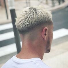 Bleached Hair Men, Men Blonde Hair, Mens Hairstyles Fade, Gents Hair Style, Mens Hairstyles Thick Hair, Men Hair Color, Faded Hair, Men Haircut Styles, Cool Hairstyles For Men