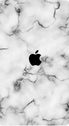 black and white marble with an apple logo