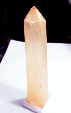 "Welcome To Precious Gemstone 365.00 Ct 100% Natural Yellow Selenite Polished Point Crystal Tower Loose Gemstone With Free Shipping The selenite crystal is oftentimes referred to as \"liquid light\". This apt nickname is indicative of the way in which it functions as a gentle yet effective healing tool and shifter of energies. In clearing out stagnant and heavy energies, selenite allows for a flow of energy - new and joyous energy - that is liquid-like.  Dimensions :-          130.75 mm x 38.38 mm x 38.35 mm (Approximately)  Treatment  -              None Origin -                      Mexico Certificate (Free) -   On Demand" Liquid Light, Selenite Crystal, Crystal Tower, Precious Gemstones, Le Point, Loose Gemstones, Tower, The 100, Tools