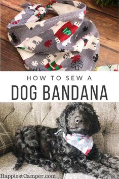 how to sew a dog bandana for the first time in 3 easy steps