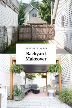 before and after backyard makeover