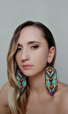 https://www.etsy.com/listing/903391212/native-america-style-bead-earrings?ref=shop_home_active_7&frs=1 Handmade Southwestern Green Earrings, Handmade Southwestern Green Beaded Earrings, Handmade Turquoise Earrings For Festival, Handmade Turquoise Artisan Beaded Earrings, Handmade Artisan Turquoise Beaded Earrings, Artisan Handmade Turquoise Beaded Earrings, Turquoise Bohemian Beaded Single Earring, Unique Handmade Turquoise Beaded Earrings, Earring Indian