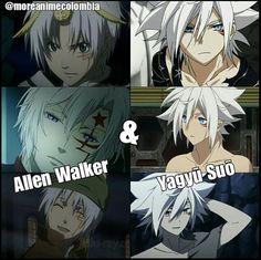 four different anime characters with caption that says, alien walker and yagyu su