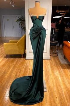 Mermaid Dark, Green Mermaid Prom Dress, Dark Green Prom Dress, Green Spaghetti, Prom Dresses Long Mermaid, Mermaid Prom Dress, Spaghetti Strap Prom Dress, Green Mermaid, فستان سهرة