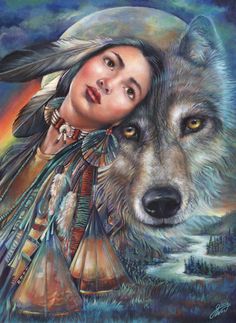 Indian Wolf, Personaje Fantasy, Native American Images, Indian Pictures, Indian Headdress