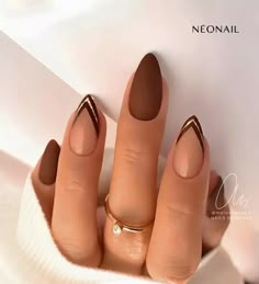 Brown Nails Design, Valentine Nails, Her Nails, Thanksgiving Nails, Brown Nails, Fancy Nails